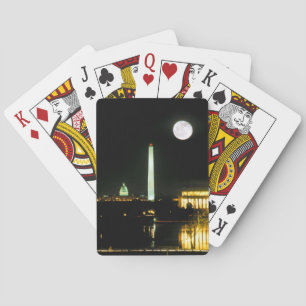Capitol Building, Lincoln Memorial, Washington Playing Cards