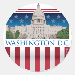 Capitol Building - Washington DC Classic Round Sticker