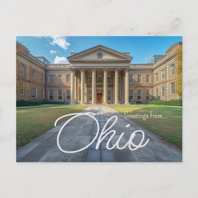 Capitol Charm: Ohio Statehouse Postcard (Front)