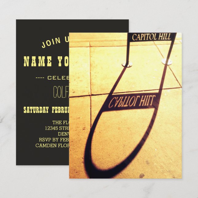 capitol hill shadow sign invitation (Front/Back)
