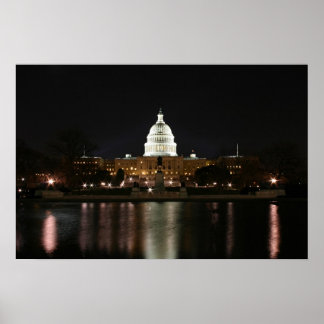 Capitol Night Poster