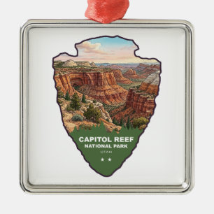 Capitol Reef National Park Arrowhead Metal Tree Decoration