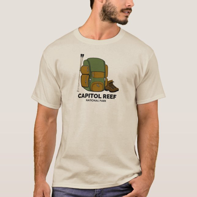 Capitol Reef National Park Backpack T-Shirt (Front)
