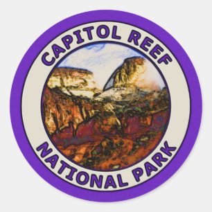 Capitol Reef National Park Classic Round Sticker