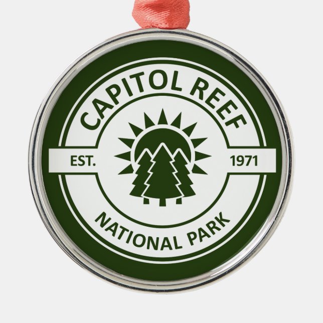 Capitol Reef National Park Metal Tree Decoration (Front)
