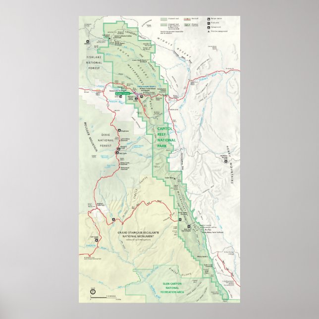 Capitol Reef National Park Poster (Front)
