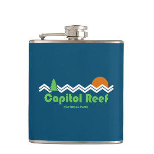 Capitol Reef National Park Retro Hip Flask