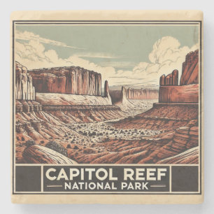Capitol Reef National Park Stone Coaster