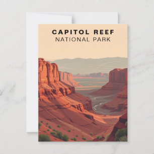 Capitol Reef National Park Travel USA Postcard