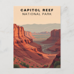 Capitol Reef National Park Travel USA Postcard