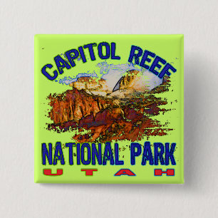Capitol Reef National Park Utah 15 Cm Square Badge