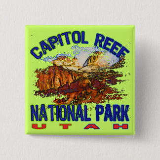 Capitol Reef National Park Utah 15 Cm Square Badge