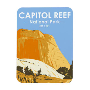 Capitol Reef National Park Utah Golden Throne Magnet