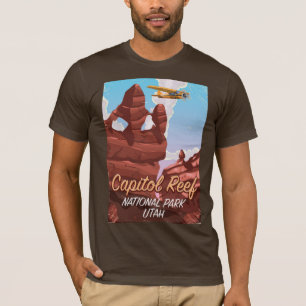 Capitol Reef National park Utah travel poster. T-Shirt