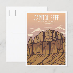 Capitol Reef National Park Utah USA Travel Postcard