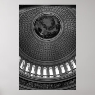 Capitol Rotunda B&W Poster