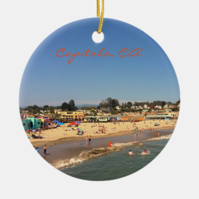 Capitola, CA Christmas Ornament (Front)