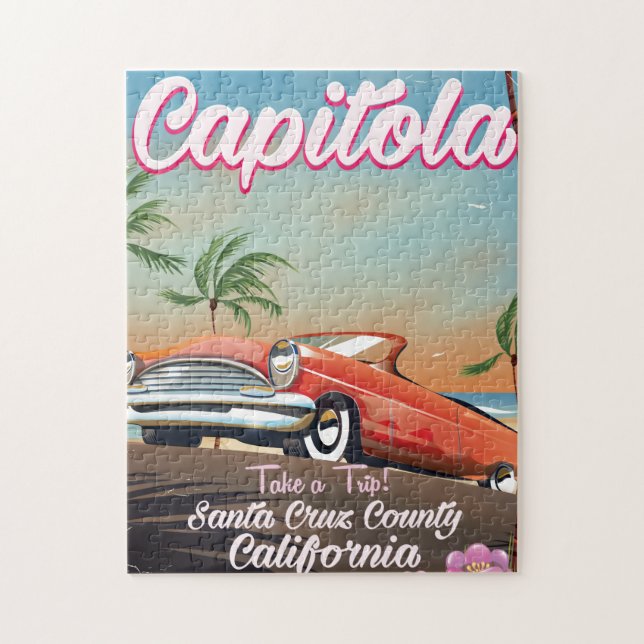 Capitola California Vintage travel poster Jigsaw Puzzle (Vertical)