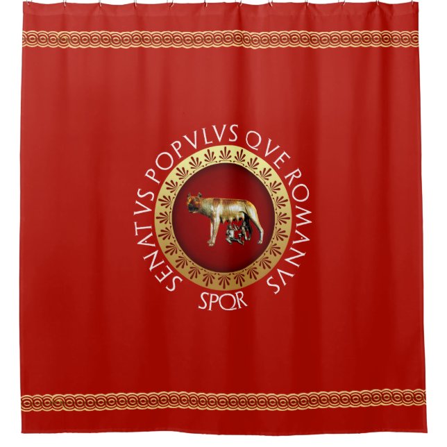 Capitoline She-Wolf Shower Curtain (Front)