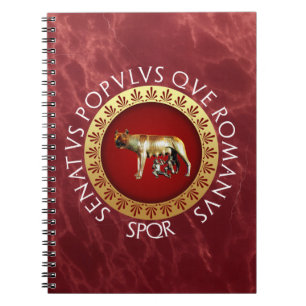 Capitoline Wolf Spiral Notebook