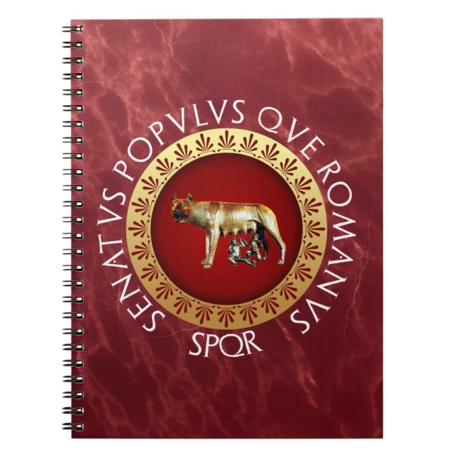 Capitoline Wolf Spiral Notebook (Front)