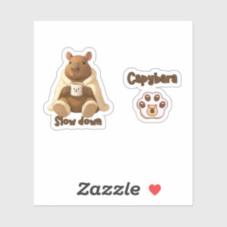 Capivara Relax drinking tea from slippers