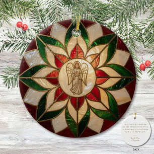 Capiz-Inspired Angel Parol Ceramic Tree Decoration