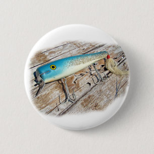 Cap'n Bill's Streamliner Saltwater Vintage Lure 6 Cm Round Badge