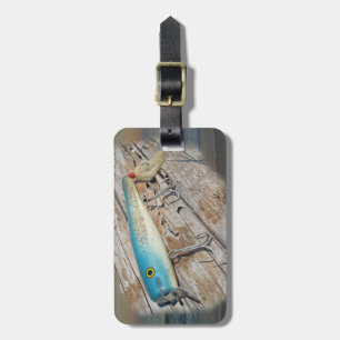 Cap'n Bill's Streamliner Saltwater Vintage Lure Luggage Tag