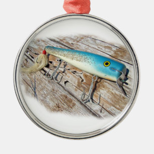 Cap'n Bill's Streamliner Saltwater Vintage Lure Metal Tree Decoration