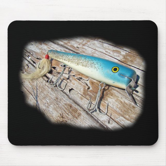 Cap'n Bill's Streamliner Saltwater Vintage Lure Mouse Pad (Front)