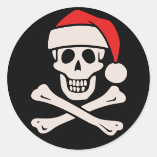 Cap'n Claus Classic Round Sticker