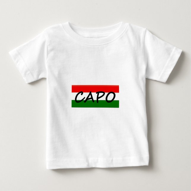 CAPO, capo means BOSS! in italian and spanish, Baby T-Shirt (Front)