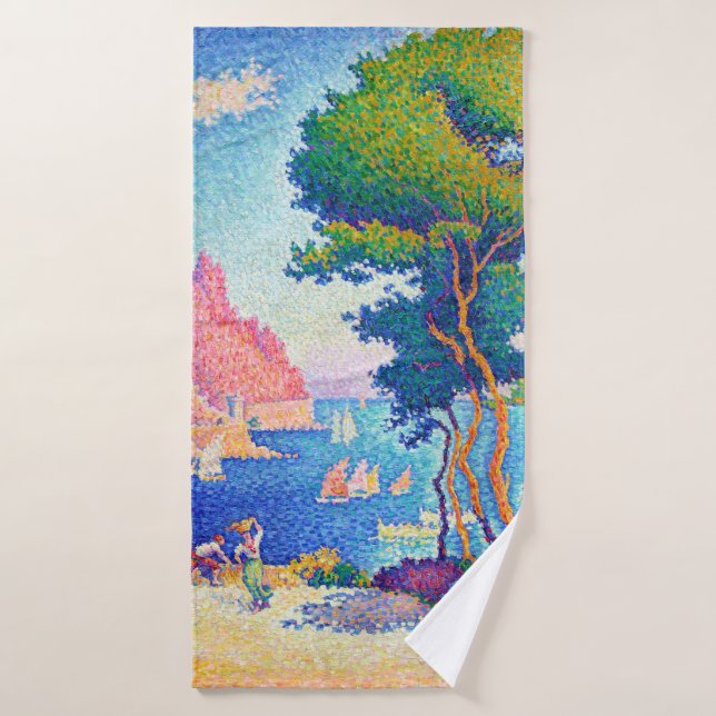 Capo di Noli, Signac Bath Towel (Bath Towel)