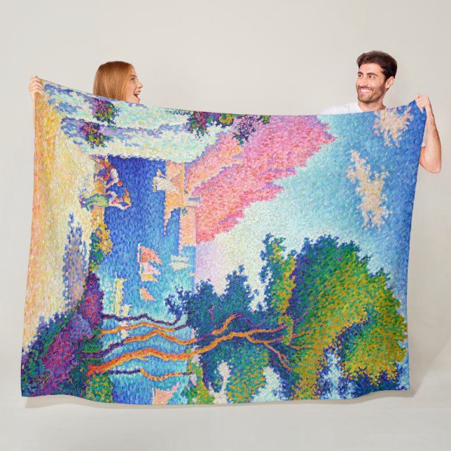 Capo di Noli, Signac Fleece Blanket (In Situ)