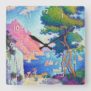 Capo di Noli, Signac Square Wall Clock