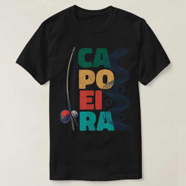 Capoeira Berimbau Music Instrument Brazilian T-Shirt (Design Front)