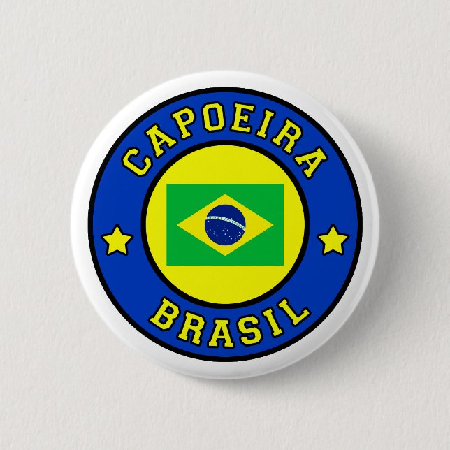 Capoeira Brasil 6 Cm Round Badge (Front)