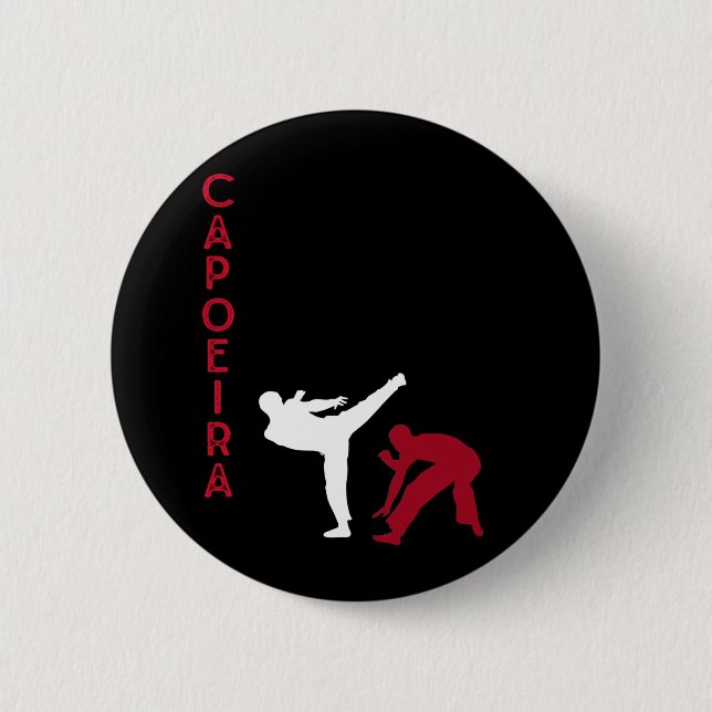 Capoeira Brazilian Martial Arts 6 Cm Round Badge (Front)