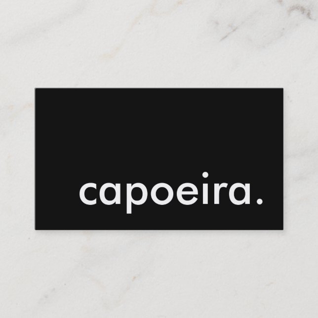 capoeira. business card (Front)