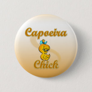 Capoeira Chick 6 Cm Round Badge
