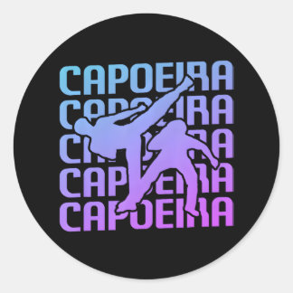 Capoeira Martial Arts Classic Round Sticker