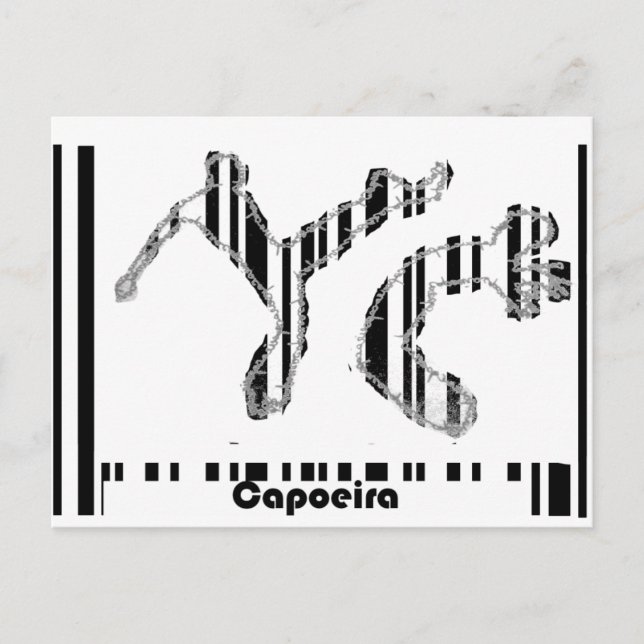 Capoeira my love postcard barcode (Front)