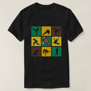 Capoeira Pop Art like Sports Players T-Shirt