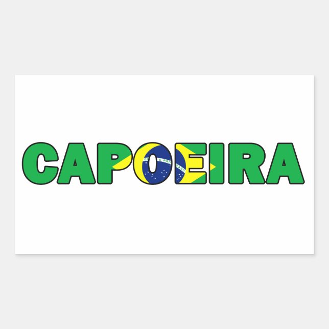 Capoeira Rectangular Sticker (Front)