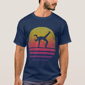 Capoeira  Retro Vintage 70s Silhouette Gift T-Shirt