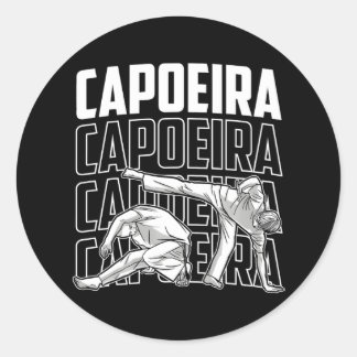 Capoeira Training Brazilian Martial Arts Hobby Classic Round Sticker