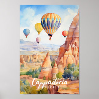 Cappadocia Turkey Famous Travel Place Poster