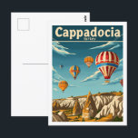 Cappadocia Turkey Vintage Famous Travel Place Postcard<br><div class="desc">Cappadocia Turkey Vintage Famous Travel Place</div>