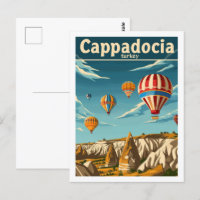 Cappadocia Turkey Vintage Famous Travel Place